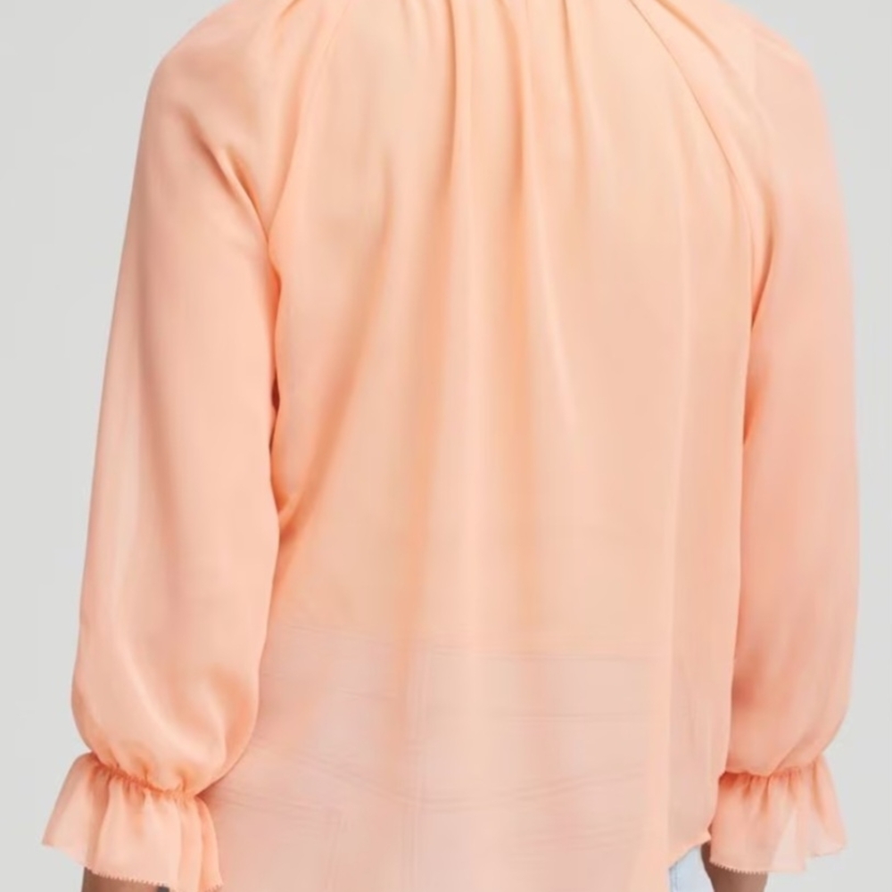 Peach Ruffle Blouse - Picture 2 of 5